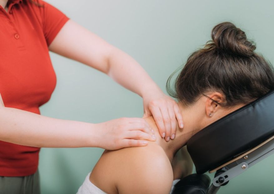 On-site chair massage